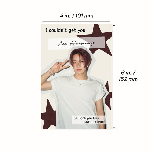 Enhypen Cutout Birthday Card