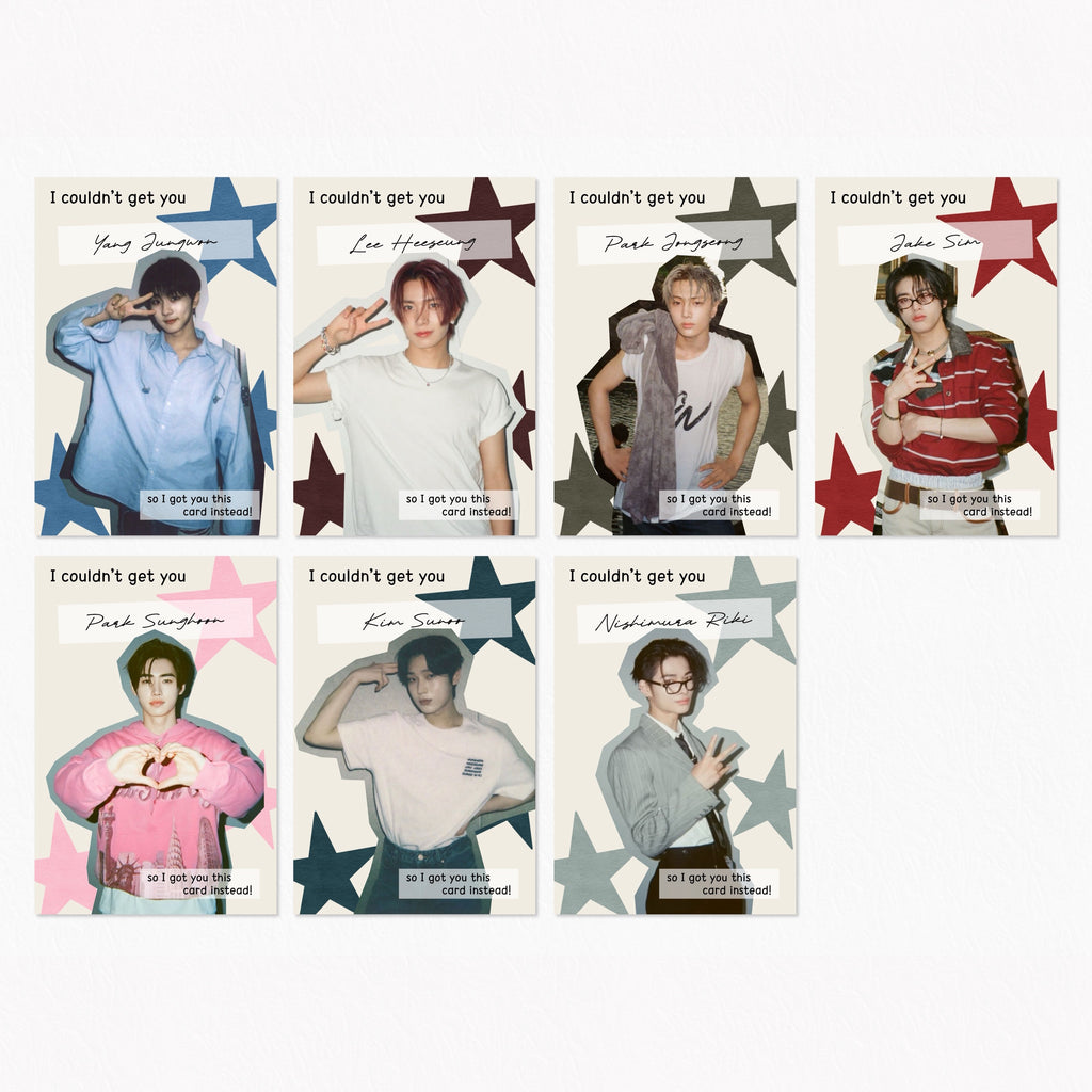 Enhypen Cutout Birthday Card