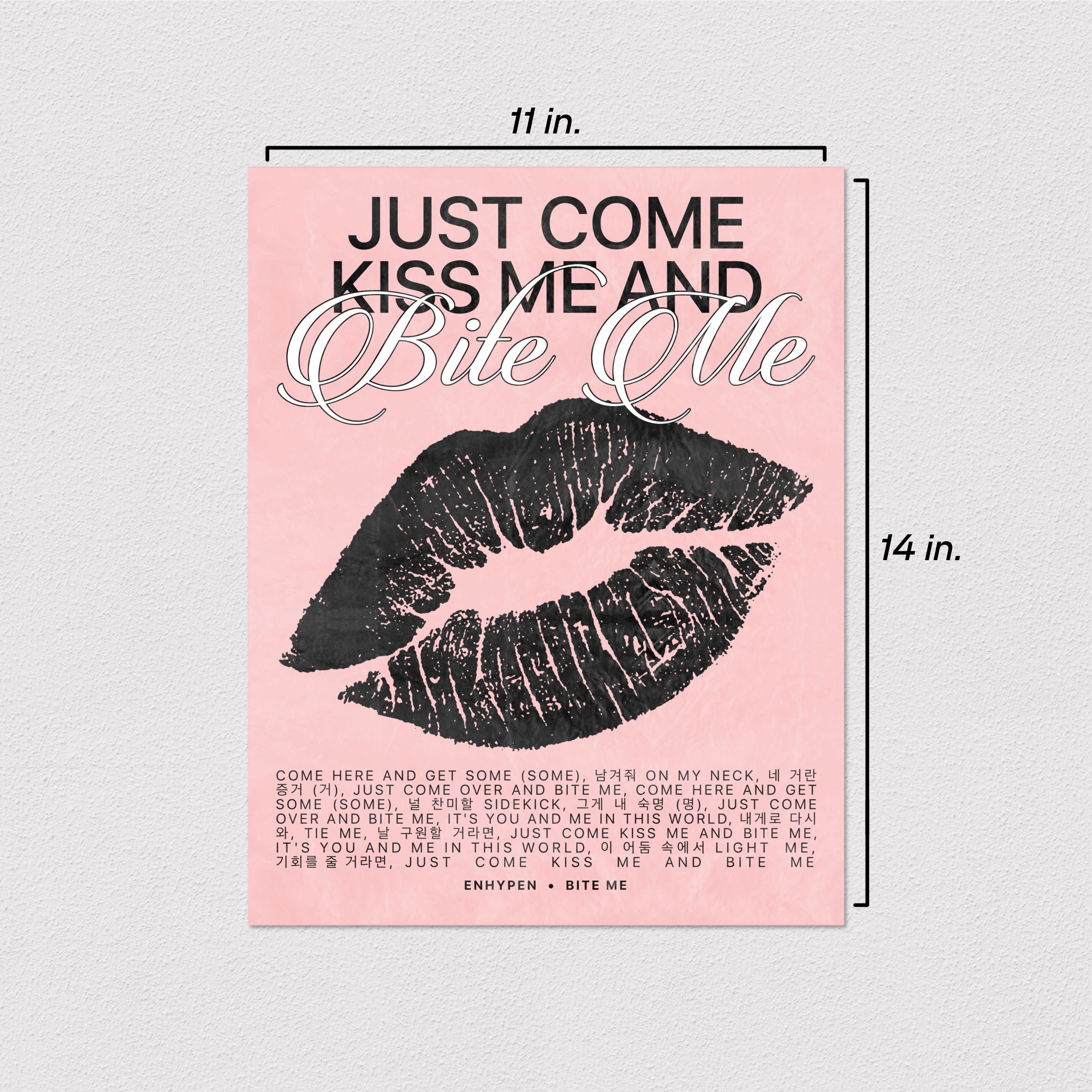 Enhypen “Bite Me” Poster